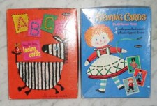 Whitman Sewing Cards 4400 Playroom Toys 1965  4400:29 ABC 1967, Complete