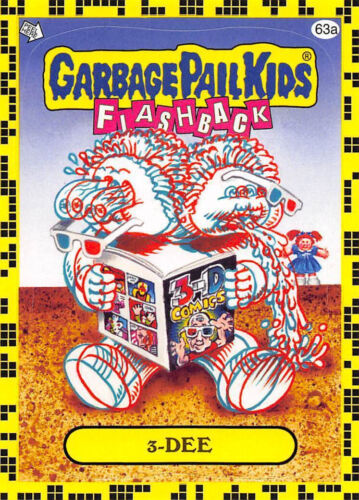 GARBAGE PAIL KIDS 2011 FLASHBACK SERIES 2 PICK-A-CARD YELLOW BASE STICKERS TOPPS - Picture 250 of 321