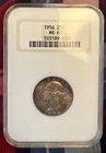 1956 P 25C Silver Washington Quarter NGC MS67