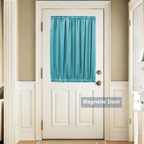 16.6-42.9 Inches Adjustable Magnetic Curtain Rod for Metal Door, 2 Sizes in 1 Ex - Picture 2 of 6