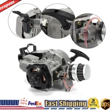 2 Stroke 49cc Engine Motor Pull Start For Pocket Bike Mini Dirt Bike ATV Scooter