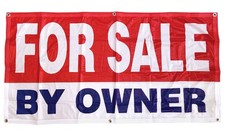 4Less 2x4 Ft for Sale by Owner Banner Vinyl Alternative Store Sign rb Fabric