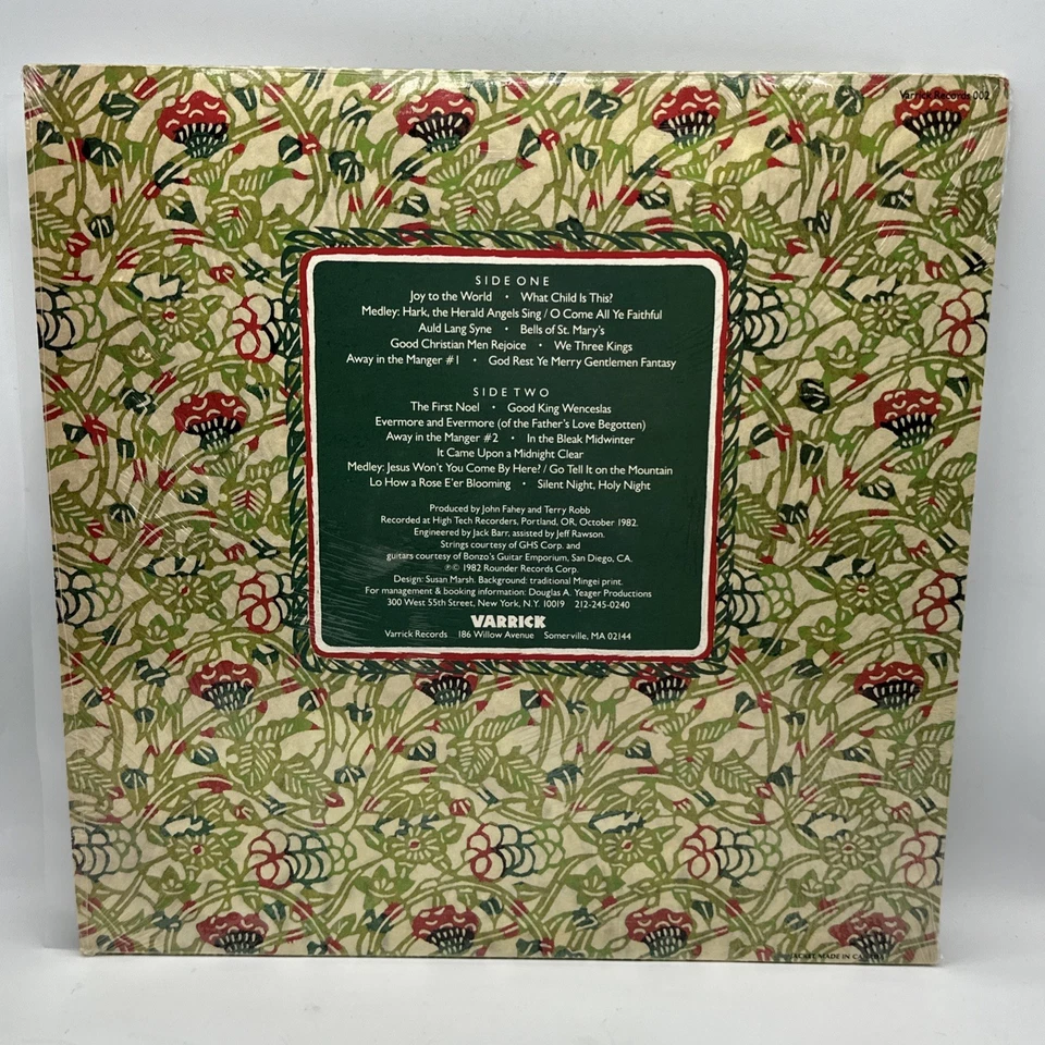 John Fahey - Christmas Guitar Volume One 1982 US 1st Press (NM) Ultrasonic Clean Foto 2 de 4