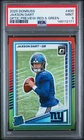 2025 Panini Donruss #400 Jaxson Dart Optic Preview-Red & Green PSA 9