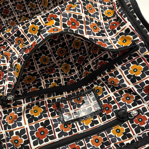 Brighton Luggage Rolling Weekender Suitcase Bag Bold FLORAL Carry On W/Wheels - Picture 18 of 19