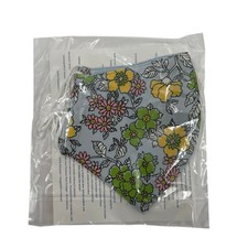 TORY BURCH Face Mask Blue Floral Print NWT Adjustable Straps Washable Reusable