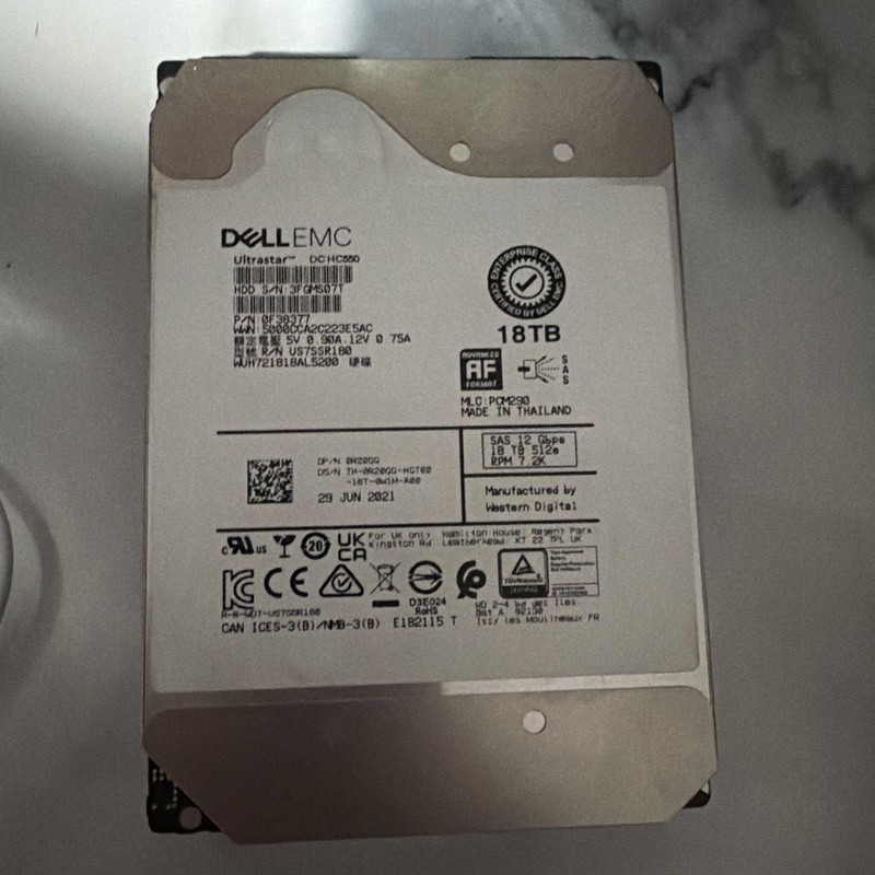 dell 18tb sas
