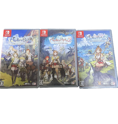Nintendo Switch Atelier Ryza 1 & 2 & 3 Complete set of 3 Tested Games Japanese
