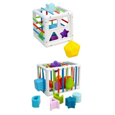 Shape Sorting Toy Rainbow Color Cognitive Development Activity Toy For Toddler