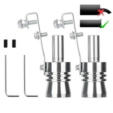 2pc Car Turbo Sound Muffler Exhaust Pipe Oversized Roar Maker Loud Whistle Sound 2pc Car Turbo Sound Muffler Exhaust Pipe Oversized Roar Maker Loud Whistle Sound