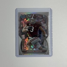 2022 Bowman University Chrome 1st Bowman Refractor #62 Jermaine Burton Alabama