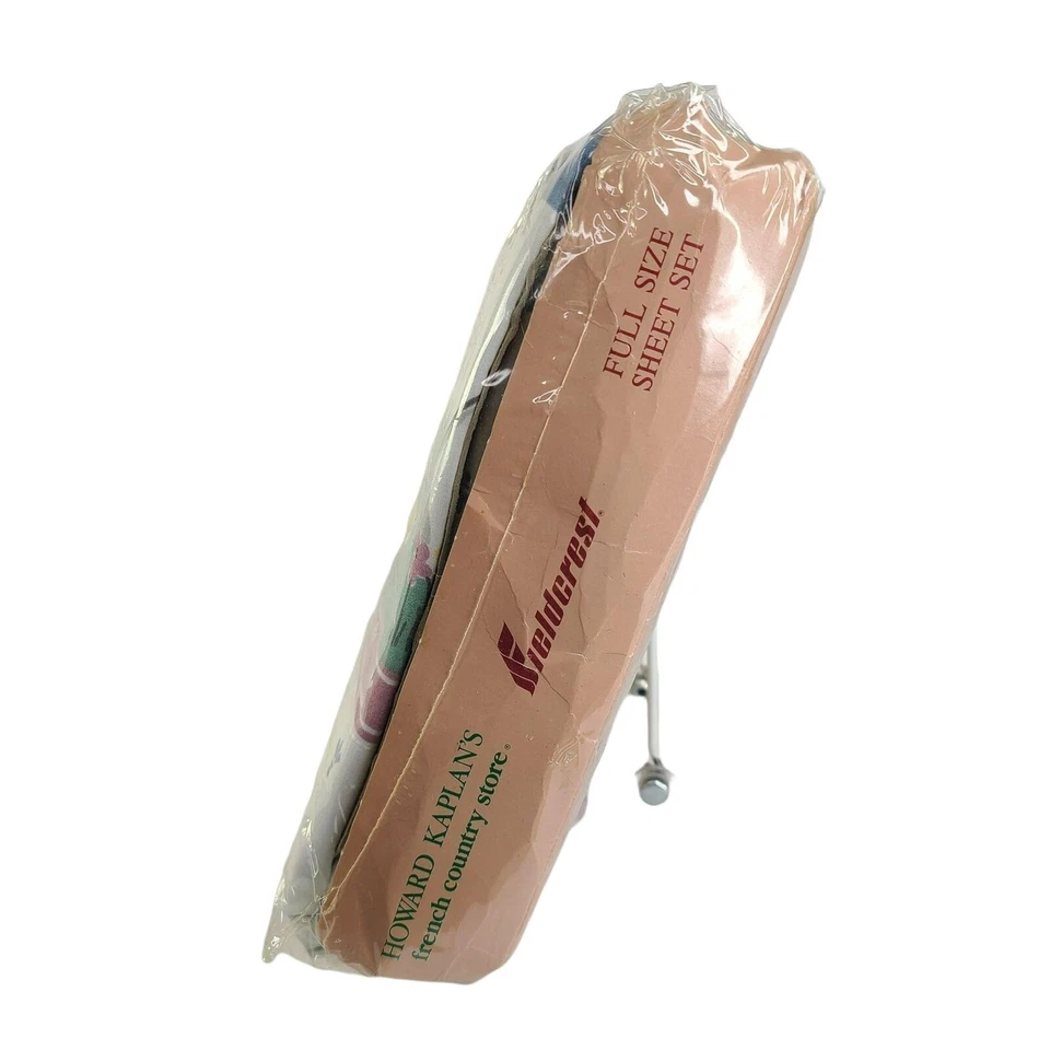 Fieldcrest Luxury Full Sheet Set Percale Duck Floral Howard Kaplans Vintage New - Image 4 of 4