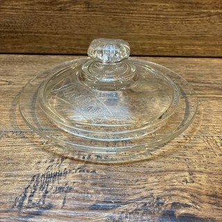 Vintage Lance Cracker/Peanut Glass Jar Lid Only 9” Embossed Glass lid