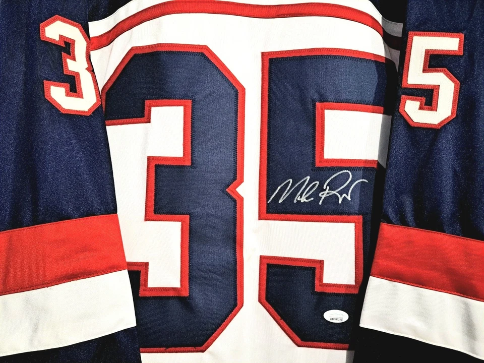 USA Hockey 2002 Winter Olympics Mike Richter Signed Hockey Jersey 🇺🇸 JSA - Image 3 of 4