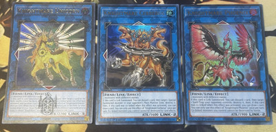 Yugioh: Knightmare 3 Card Link Set Unicorn Cerberus Phoenix Ultra Rare 1st Ed NM