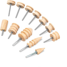 Set of 12 Leather Edge Burnishing Bits for Rotary Tools - Leather Polishing Bits