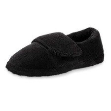 Men's Men's Adjustable Wrap Slippers 12-13 Black