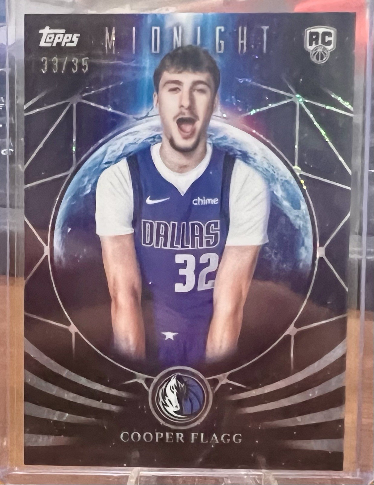 2025-26 Topps Midnight Cooper Flagg Moonfall RC Winter Solstice /35 Mavs #MF-21