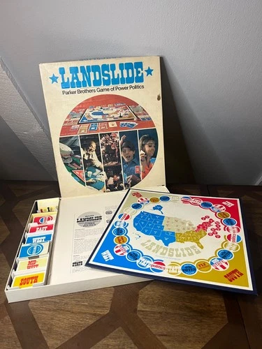Vintage Landslide Parker Brothers Power Politics Board Game 1971 COMPLETE!