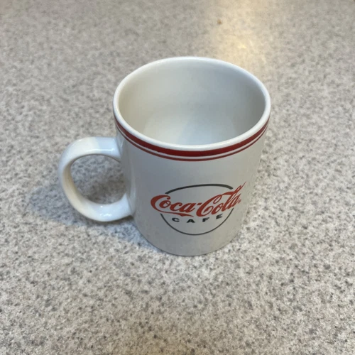 VINTAGE COCA-COLA CAFE Coffee Diner Mug 12oz Cup Gibson Collectible 2002