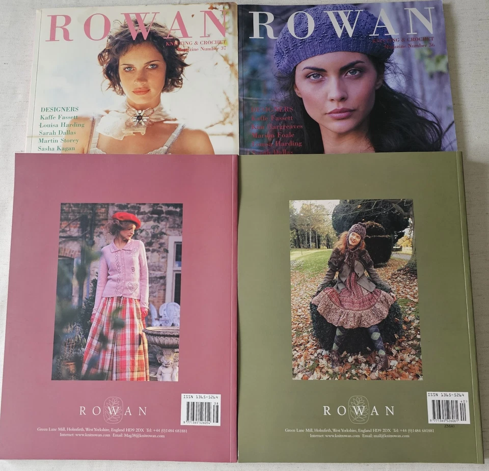 Lot of 4 Rowan Knitting And Crochet Magazines #36 37 38 & 40 VTG - Image 3 of 4