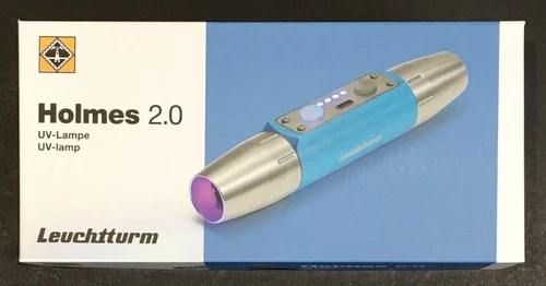 Leuchtturm Holmes 2.0 UV Lamp Light, Short and Long Wave UV, USB-C Charging