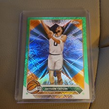 Topps Chrome Jayson Tatum #164 Boston Green Parallel Basketball Card
