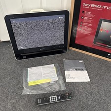 Sony Bravia KDL-19M4000 19" LCD TV White/Black w/Remote, Gaming, Streaming READ