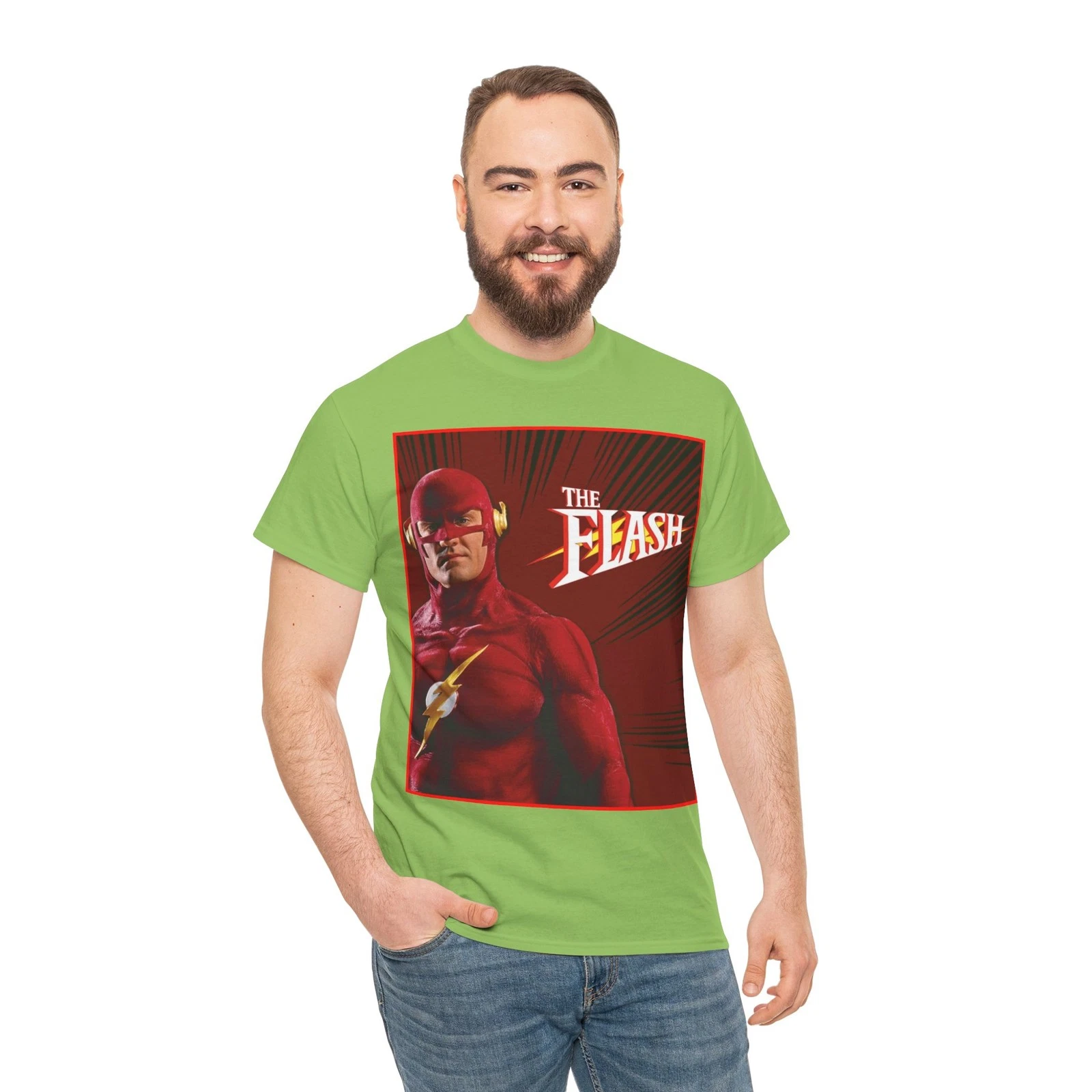 Flash T-Shirt - John Wesley Shipp - DC Comics 1990s TV Series - Barry Allen