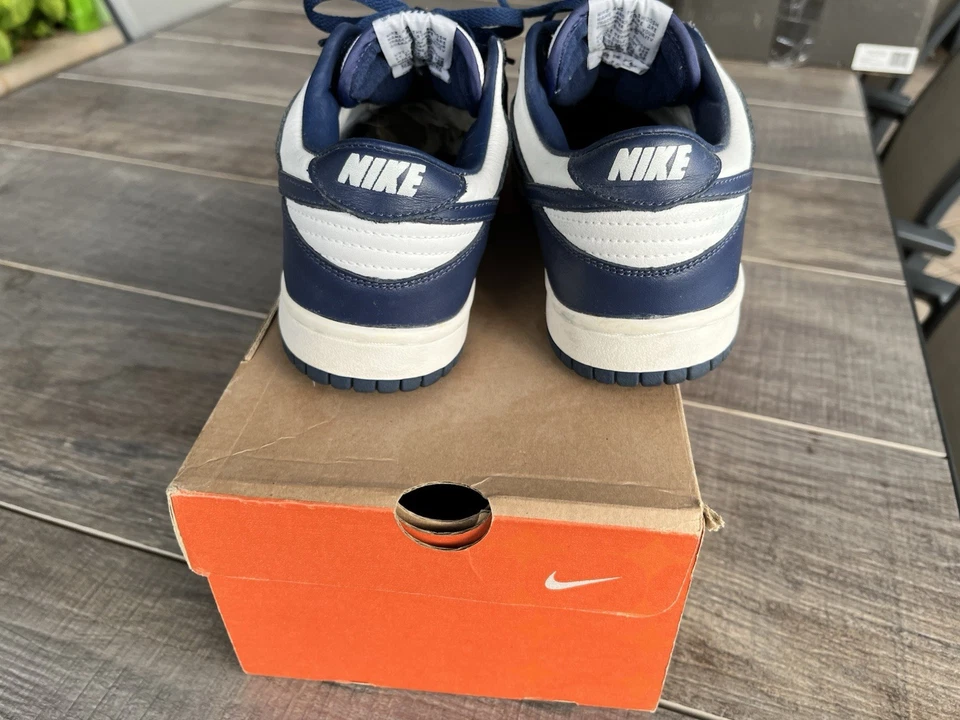 Nike Dunk Pro Low White Midnight Navy 304714-142 Vintage 2002 - Image 4 of 4