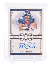 ROD SMITH 2025 NATIONAL TREASURES SIGNATURES AUTO GOLD /49 BRONCOS Q0208