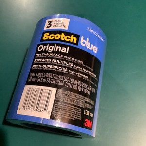 3 rolls ScotchBlue 1.88 In. x 60 Yds. Original Multi- Surface Painter's Tape 