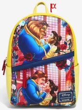 Loungefly Disney Beauty and the Beast Belle  Adam Floral Mini Backpack Excl