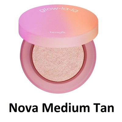 Benefit Glow La La Blurring Powder Highlighter Shade Nova Medium Tan 3g