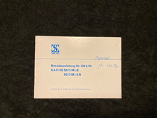 Betriebsanleitung  Sachs 50/3 MLKB MLB 1969