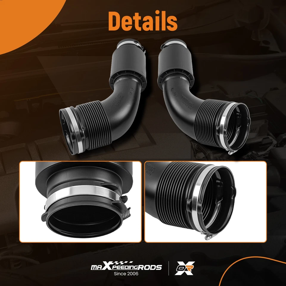 Air Intake Supply Hose Pair for Audi A8 S8 Quattro 2010,2011,2012,2013,2014-2017 - Image 4 of 4