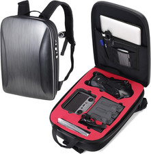 Mavic 4 Pro Case Backpack, Waterproof Travel Case Hard Shell Shoulder Bag for DJ
