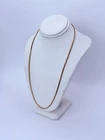 Solid 14K Yellow Gold Franco Chain Necklace - 17.5 Inch 1.7mm