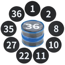 36 Pack 4 Inch Carpet Floor Sit Markers, Numbers 1-36, Classroom, Floor Dots