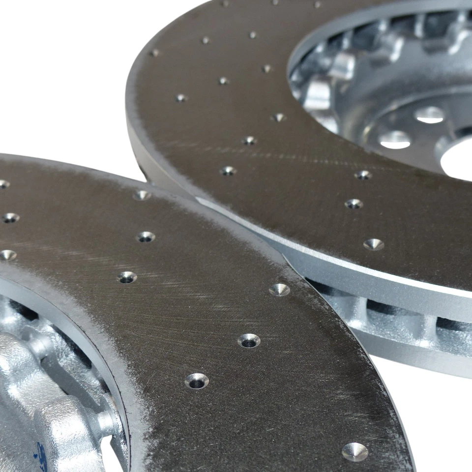 2x brake discs front drilled 357 mm original VW Golf 8 GTI R Tiguan Audi S3 8Y - Image 4 of 4