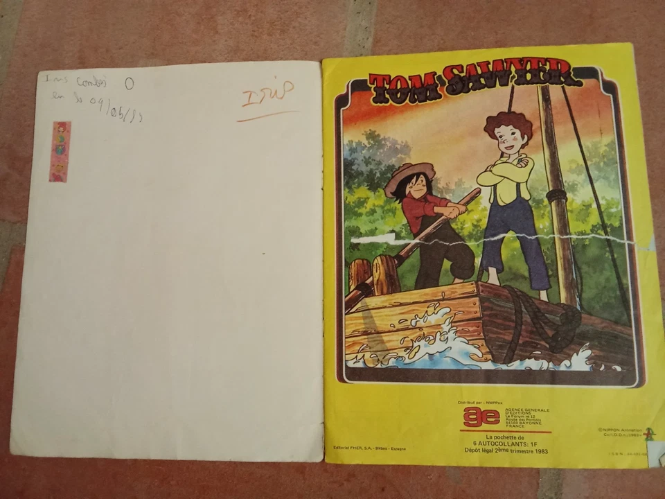 RARE ALBUM D'IMAGE VINTAGE 1983 ALBUM AGE- LES AVENTURES DE TOM SAWYER -143/213 - Photo 3/4