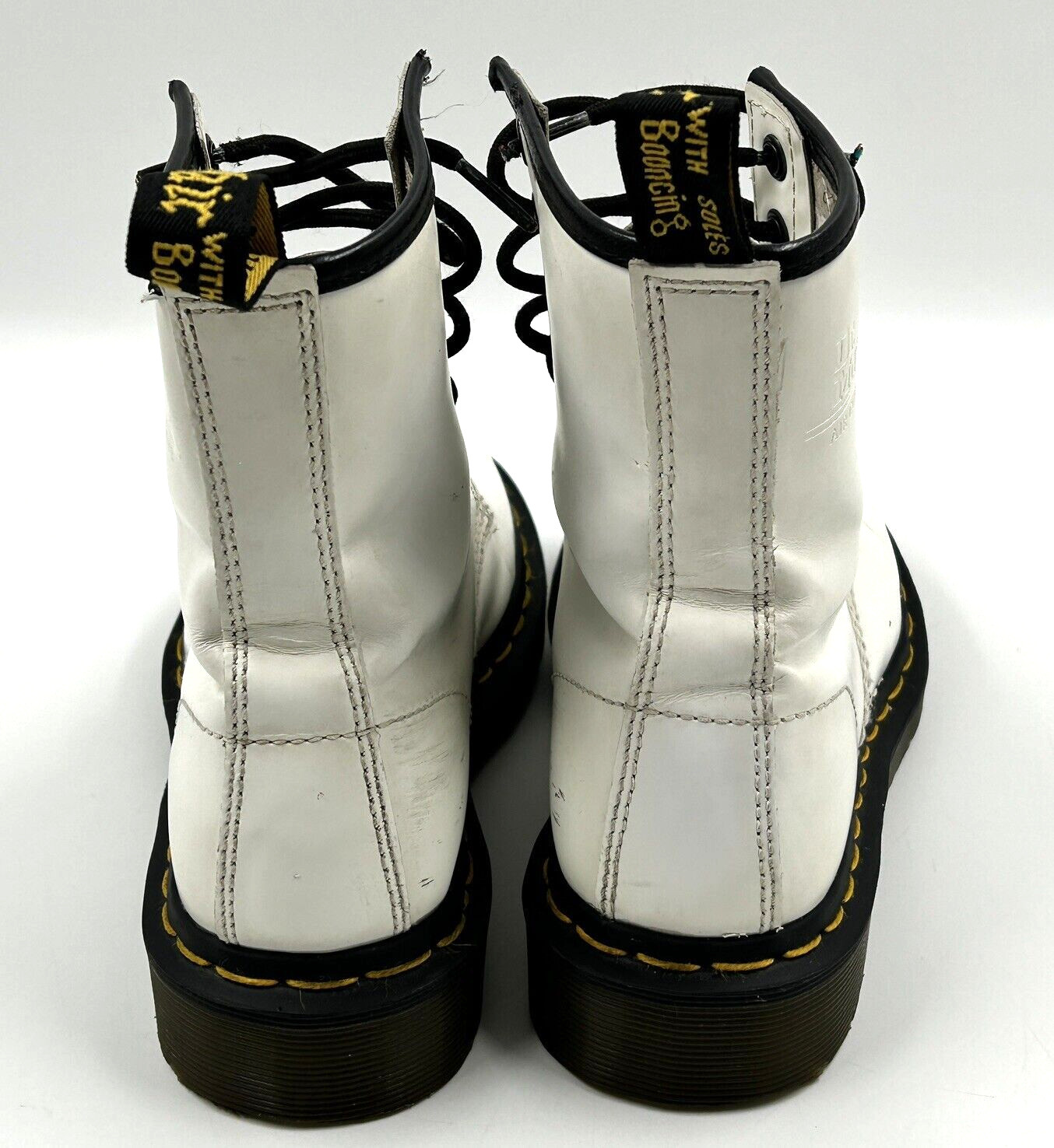 Doc Dr Martens Air Wair 11821 White Boots 8 Eyelet US Women’s Size 5 thumbnail 6