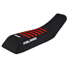 Polaris Scrambler 250 400 500 Seat cover 1995 - 2003 Black / Red Ribs #243