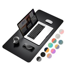 Dual-Sided Desk Pad Protector Waterproof Leather Desk Mat Large Mouse Pad Off...