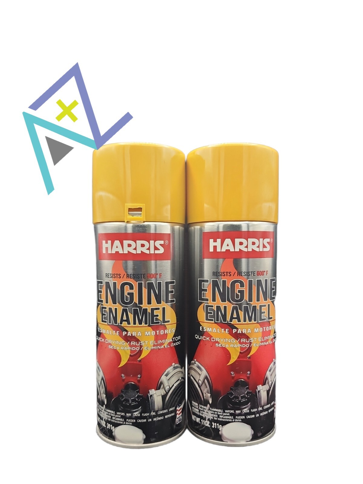 CATERPILLAR YELLOW Engine Spray Paint Harris Heat Resistant Engine