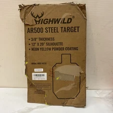 Highwild AR500 Steel Target for Shooting 3/8" Thick Gong Silhouette Metal Target
