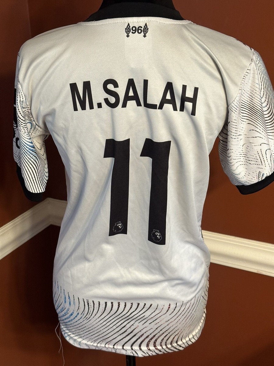 StandardChartered M・SALA 11番　ユニフォーム長袖　M Nike Engineered Liverpool FC M. Salah Tee Shirt Jersey 11 Standard