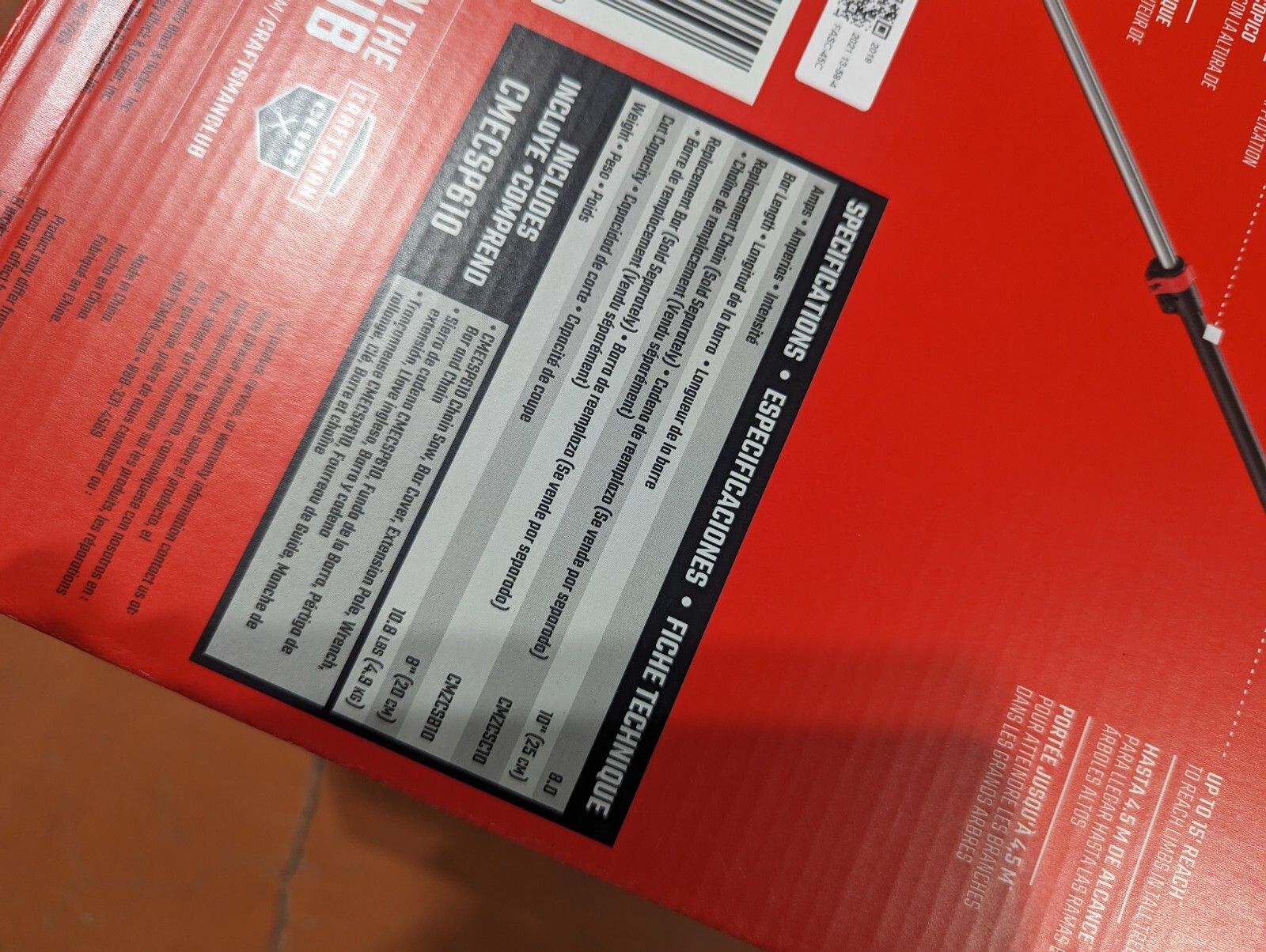 Craftsman CMECSP610 10 in. Electric Chainsaw/Pole Saw Combo Handheld