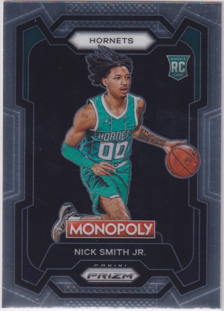2023-24 Panini Monopoly Prizm Nick Smith Jr. Rookie Base Card #14 RC Hornets