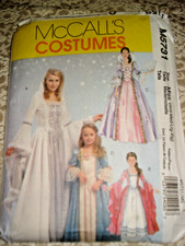 McCall's Costume Pattern 5731 Princess or Queen Misses Sizes S-XL (8-22) Uncut